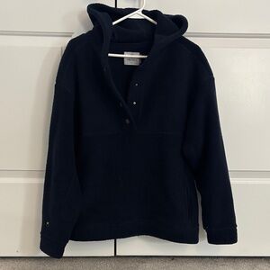 Dudley Stephens Navy Blue Women’s Hoodie Sweatshirt